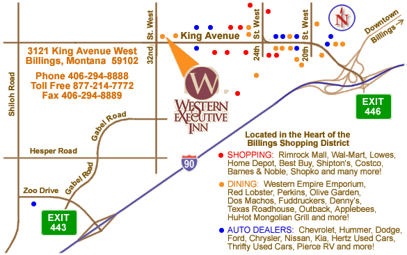 Western Executive Inn Hotel, Billings Montana